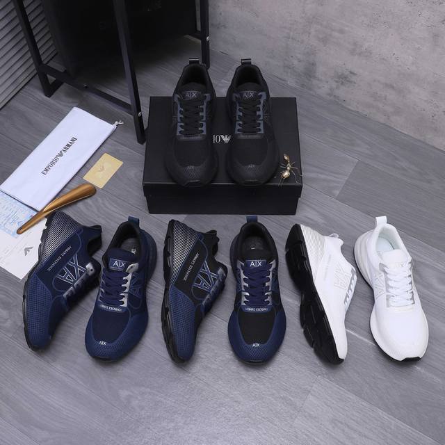 Factory Price Men's Sports Shoes Original Product Brand: Armani Armani Closed-s