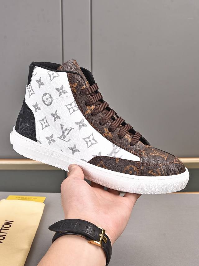 Lv high-top latest model new casual Korean style men's shoes, new autumn and win