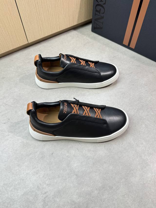 Zegna - High-end quality original casual sports sneakers - Upper: original Nappa