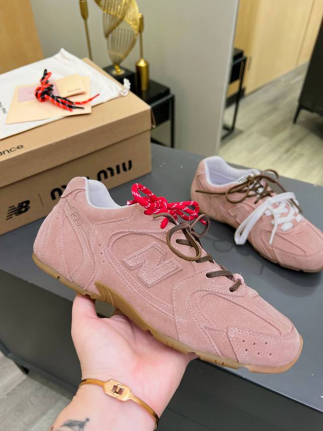Miumiu Miu and New Balance collaborate on the Nb530, a couple's casual sneaker f
