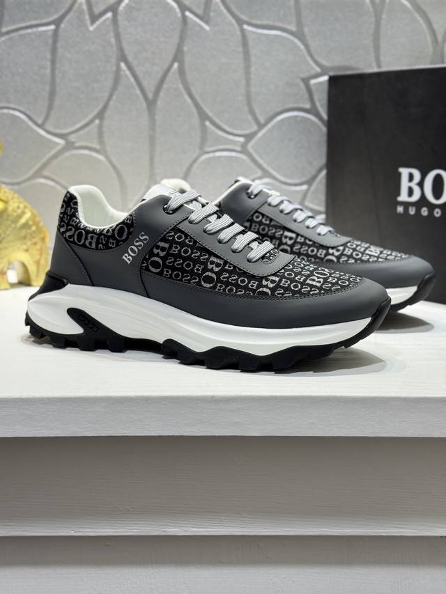 Boss men's sports shoes, this is the official flagship classic style, 1:1 qualit