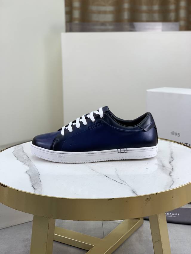 Factory P price P top version Berluti Bruti men's sports casual shoes fabric is