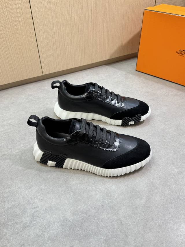 Hermes - High-end, original, casual sneakers - Upper: Nappa calfskin, suede shee