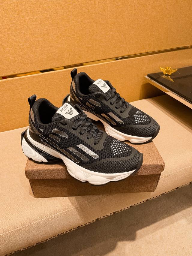 Factory P-batch Armani men's shoes, a 1:1 replica of the high-end brand's offic