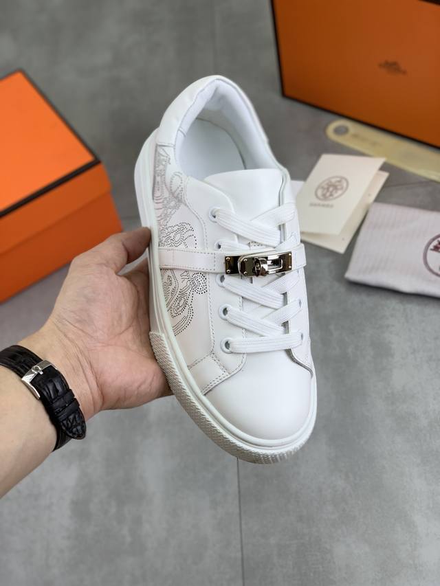 Factory P price P real price top version original Hermes Hermes men's Drift Snea
