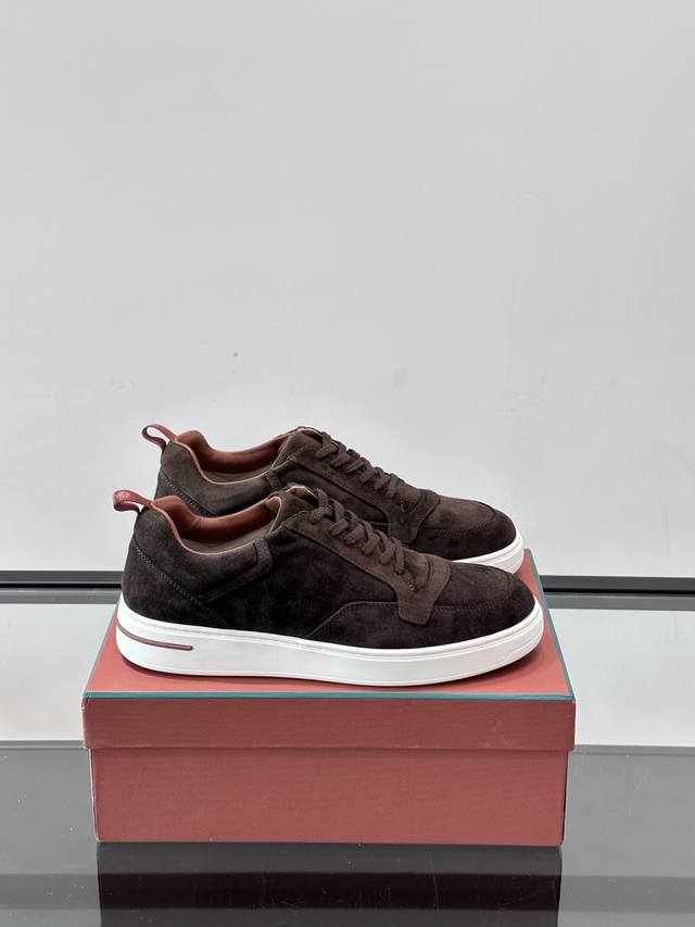 Loropiana Weekendwalk men's new thick-soled sneakers, these LP lace-up casual sh
