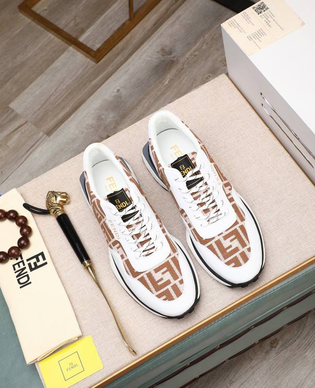 Fendi Fendi fashionable casual men's shoes original official website 1:1 mold, n