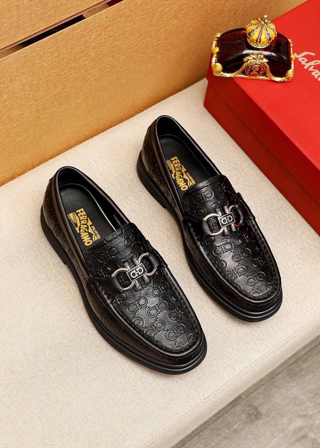 Product Trademark: Ferragamo Casual Leather Shoes Standard Sizes: 38-44 45 Cust