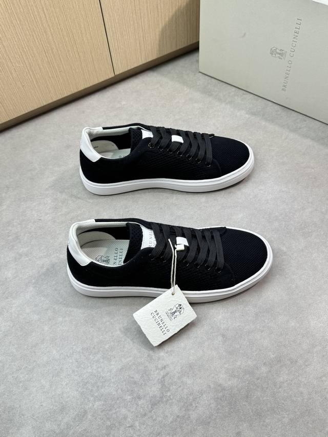 Black Brunello Cucinelli - High-end, original, casual sneakers - Upper: Imported