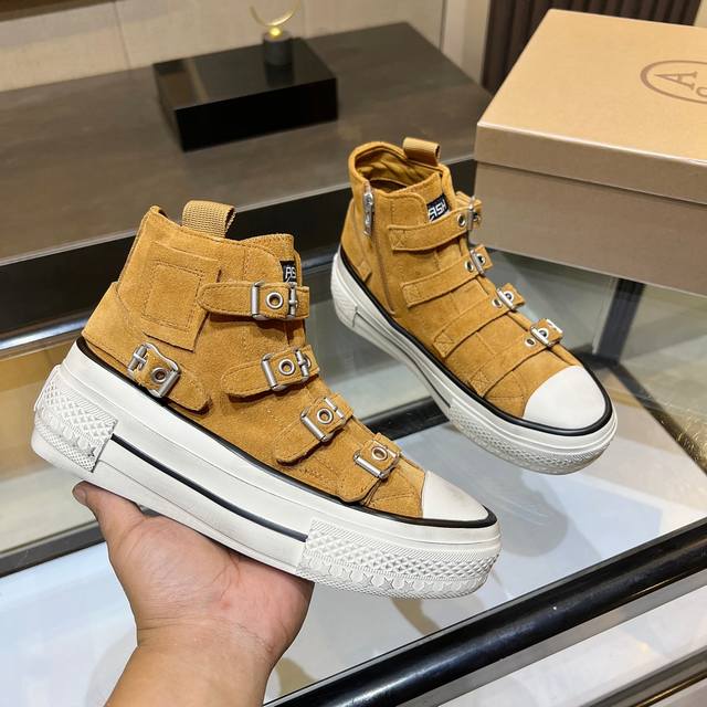 Style No. 051 Ash's new women's shoes, autumn distressed high-top thick-soled s