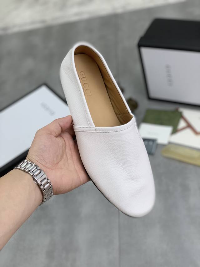 Factory P price P actual price water-dyed cow lining Gucci lazy slip-on leather
