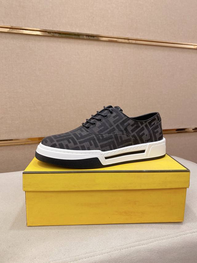 Factory Price: New Fendi high-top shoes with imported cowhide upper and importe