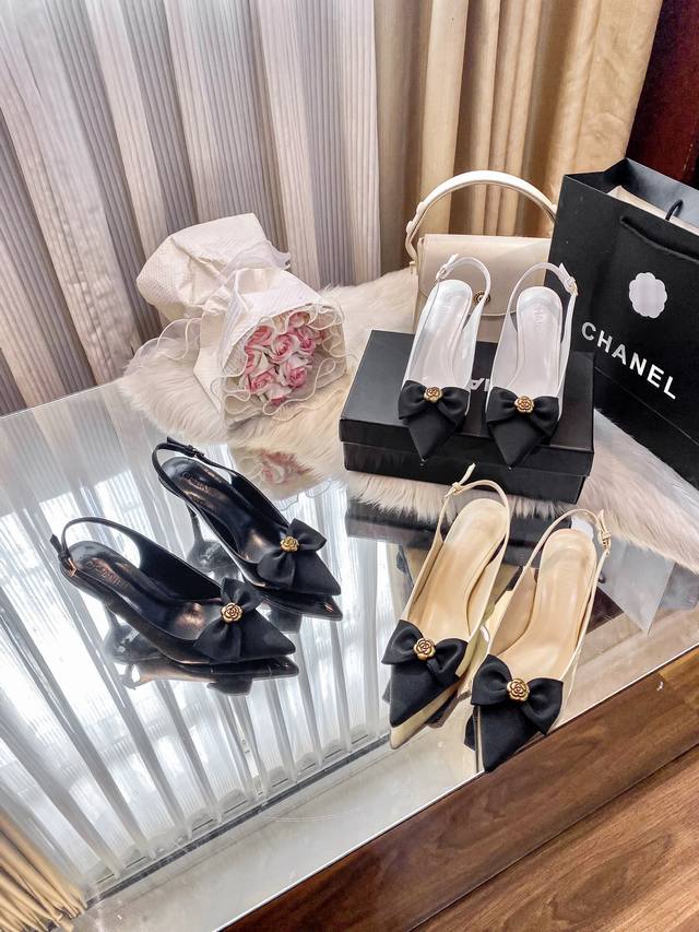 Chanel's new stiletto sandals are hot on the market. A pair of Chanel sandals t