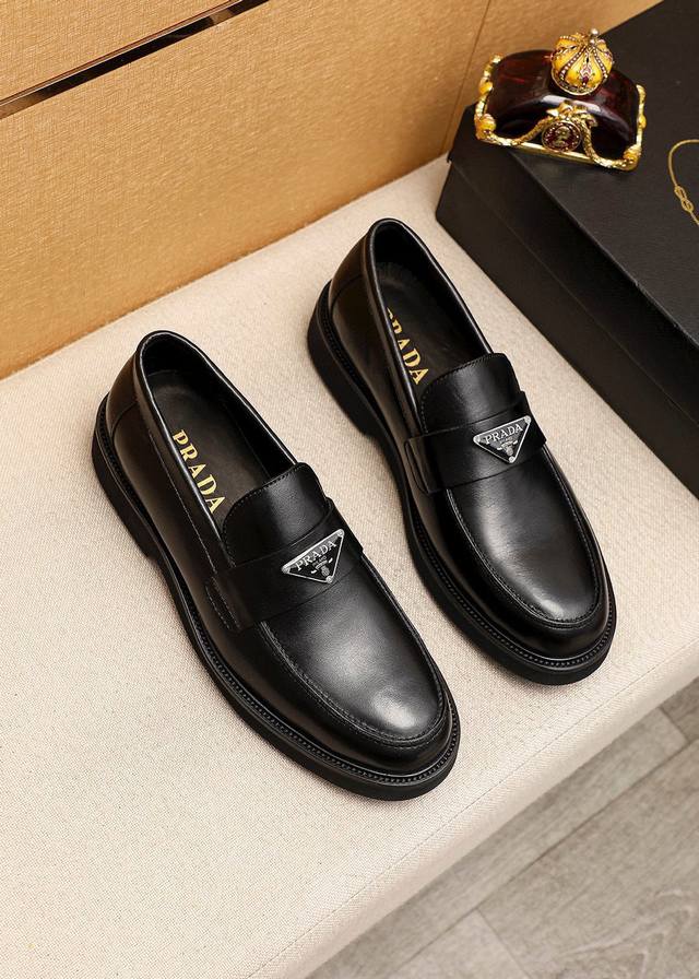 Product trademark: Prada casual leather shoes Regular size: 39-44 38, 45, 46 Cu