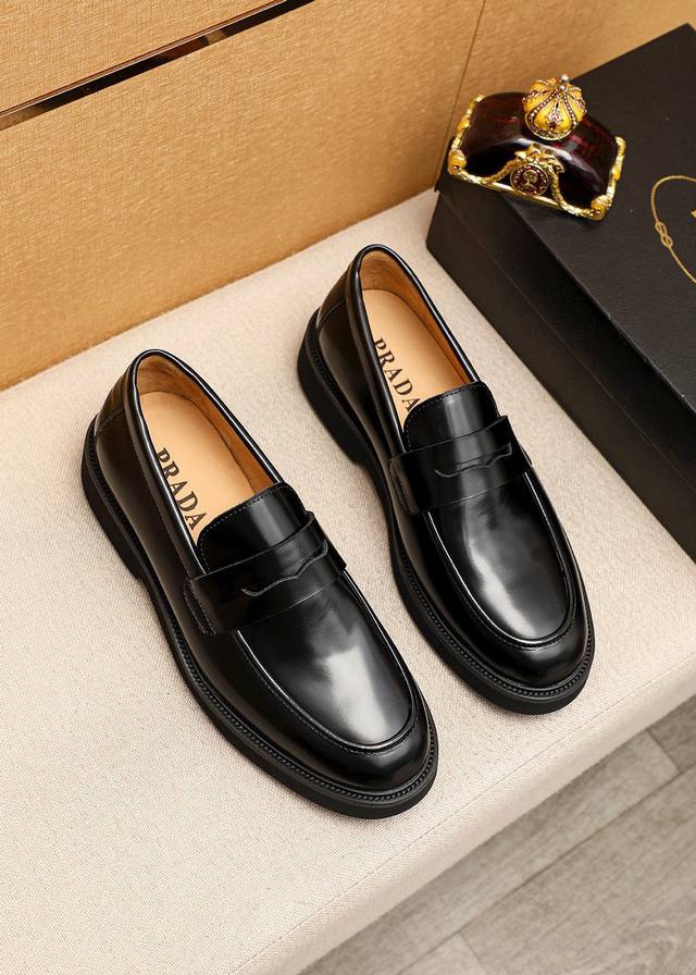 Product trademark: Prada casual leather shoes Regular size: 39-44 38, 45, 46 Cu