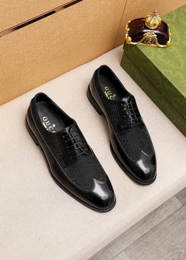 Product trademark: Gucci business leather shoes Regular size: 38-44 45 Custom P