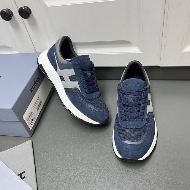 New arrival! Hogan 2025 men's casual sneakers, high-end lace-up sneakers (DDD).