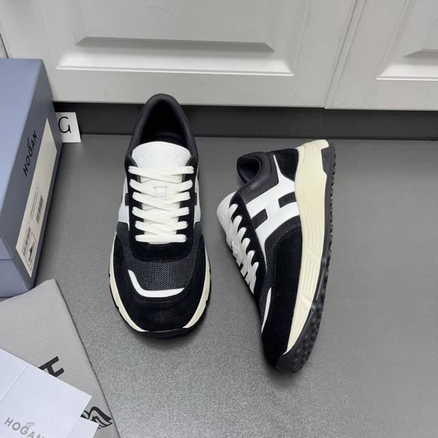 New arrival! Hogan 2025 men's casual sneakers, high-end lace-up sneakers (DDD).