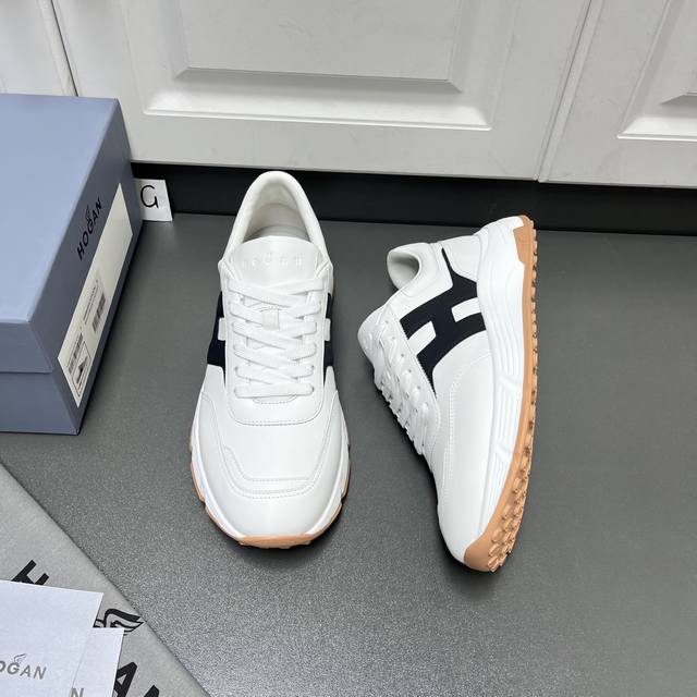 New arrival! Hogan 2025 men's casual sneakers, high-end lace-up sneakers (DDD).
