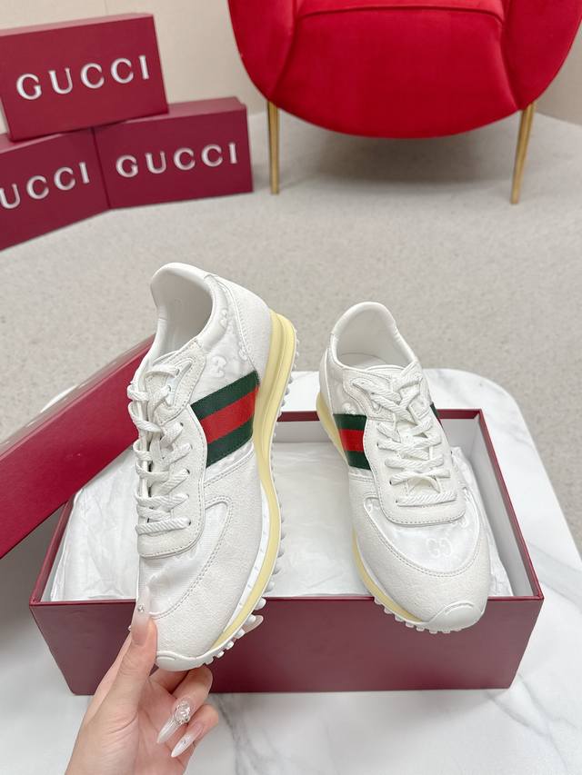 Gucci's latest Spring/Summer 2025 runway sneakers, the Forrest Gump, are incredi