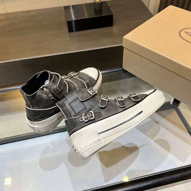 Ash new women's shoes autumn distressed high-top thick-soled sports casual fashi