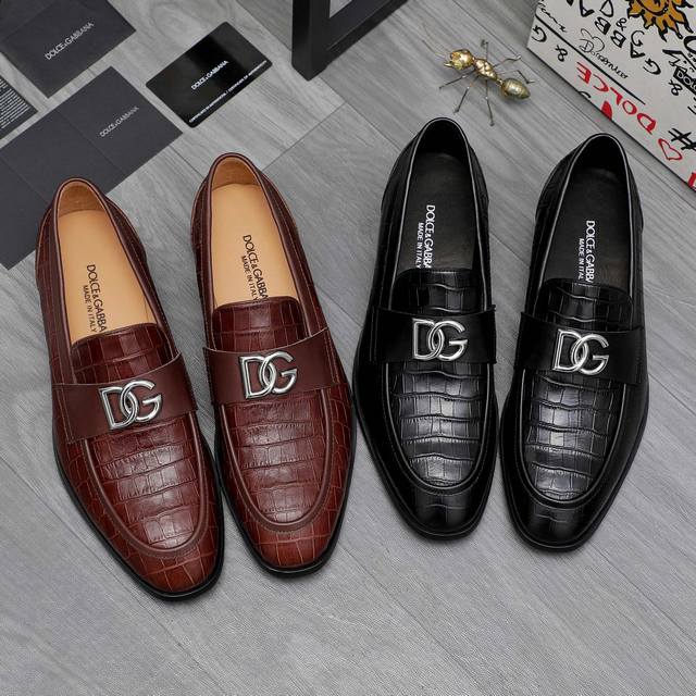 Product trademark: Dg Dolce & Gabbana business casual leather shoes Standard si