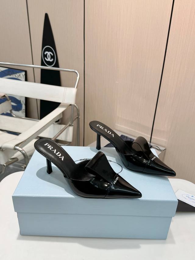 Prada's top-of-the-line 7.5 high heels are launching in 2025. Prada's latest sli
