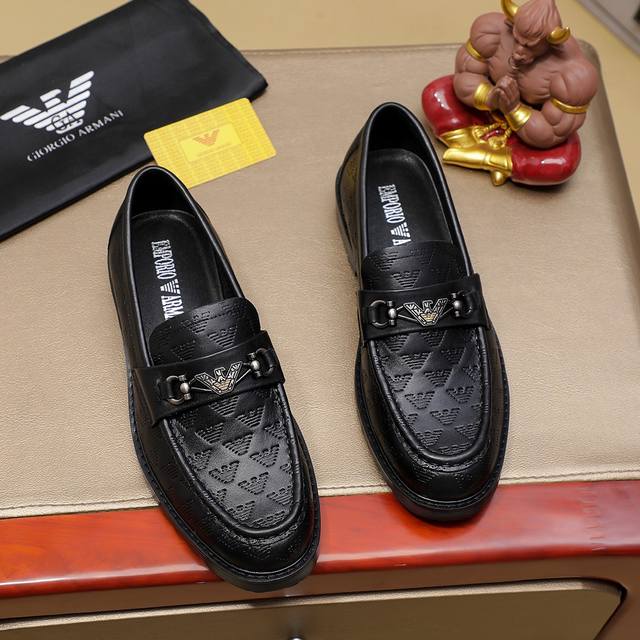Factory Price Men's Sports Shoes Original Armani Armani New Men's Dress Shoes O