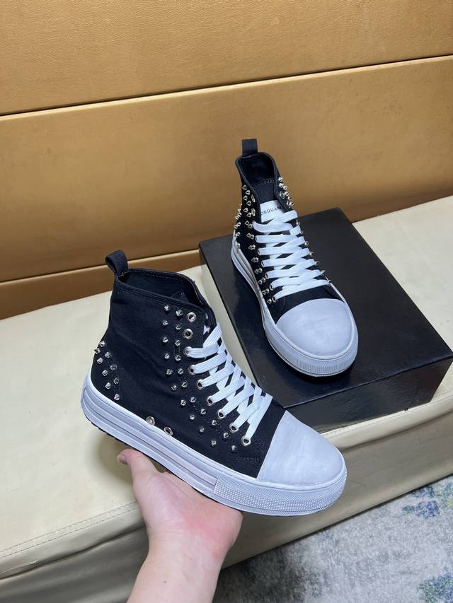 Exclusive debut of the D2*D Quadratic, unique, modern sneakers. Purchased from