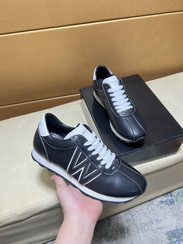 Exclusive launch of JM Weston's unique, modern sneakers. Purchased from the cou