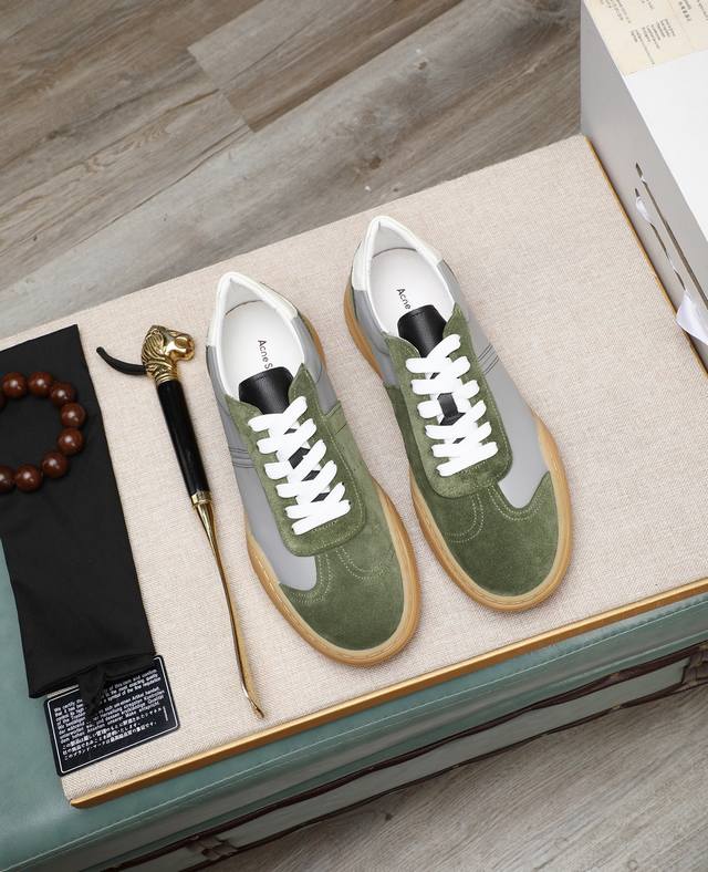 Acne Studios genuine leather casual white shoes Fabric: Cowhide Lining: Cowhide