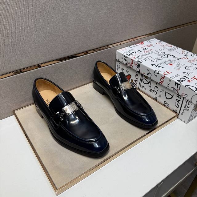 Factory price Pp Dg~ Men's casual formal leather shoes 2025Z counter simultaneo