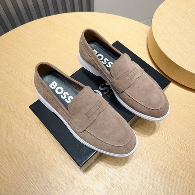 Factory P Boss new men's slip-on shoes from a renowned brand are now available.