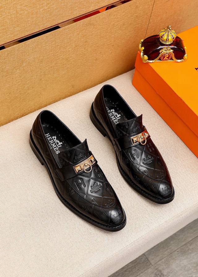 Product Trademark: Hermes Casual Leather Shoes Standard Sizes: 38-44 45 Custom