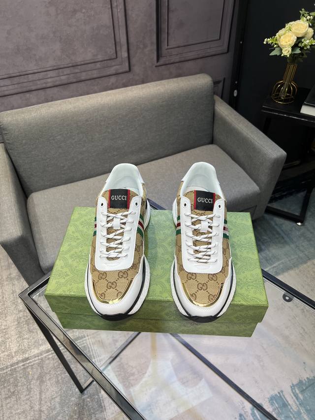 Gucci men's shoes high-end brand latest masterpiece: imported from Italy origina