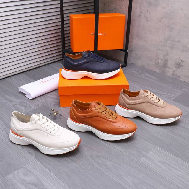 Product trademark: Santoni casual shoes Standard size: 38-45 Product material: