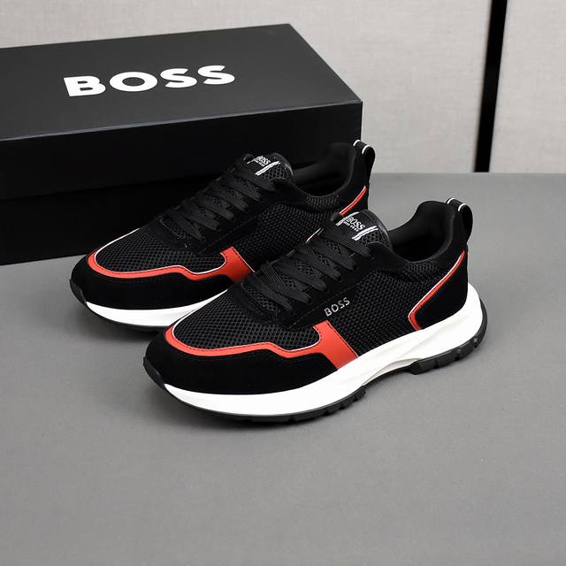 Boss boutique series. Made of suede upper with imported breathable mesh, a fine