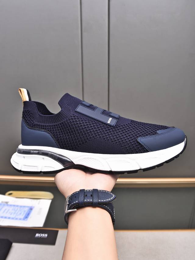 Boss's high-end, hot-selling shoe, featuring a 1:1 design and a high-stretch fly