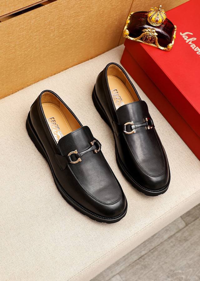 Product Trademark: Ferragamo Casual Leather Shoes Standard Sizes: 38-44 45.46 C
