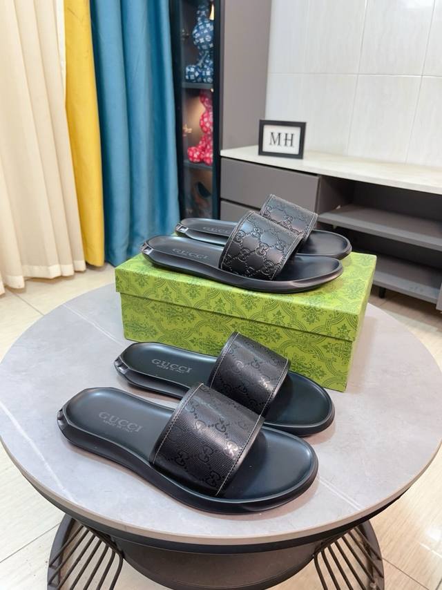 Factory Price Men's Sports Shoes Original Gucci - Gucci New Men's Slippers, hig