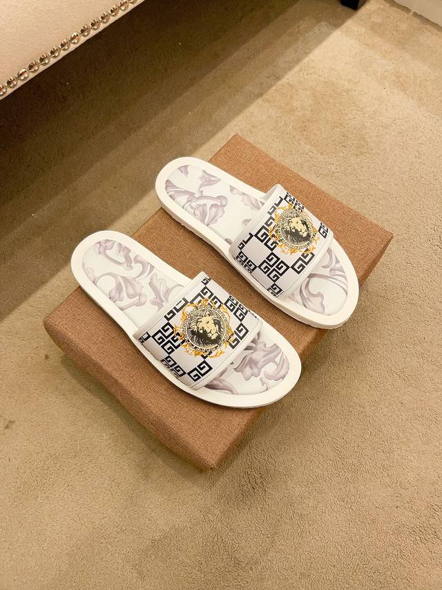 Factory Price Versace Men's Slippers, 1:1 replica of the latest masterpiece fro
