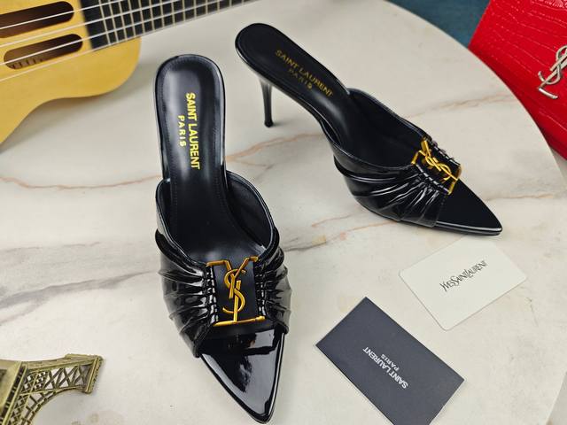 Factory Price: DDD. Saint Laurent, stiletto heel YSL sandals, early fall counte