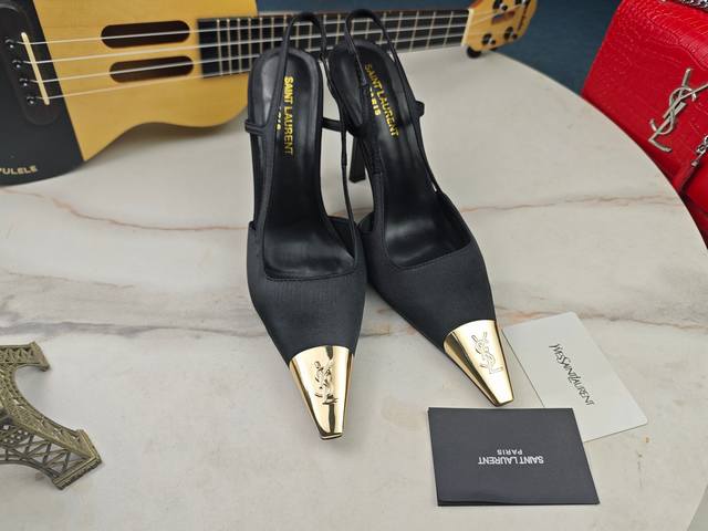Factory Price Saint Laurent high-heeled YSL sandals for early fall, featuring t