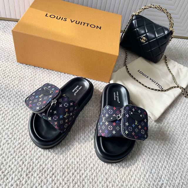 Purchase version Loui* Vuitto* L Donkey brand 2025 new Murakami Takashi tri-col
