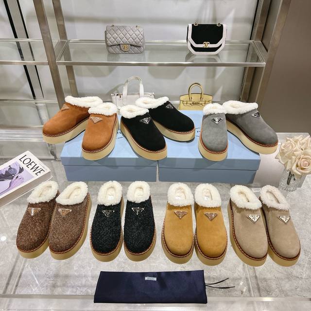 The latest Prada mule, this unique, modern design features a lightweight platfo