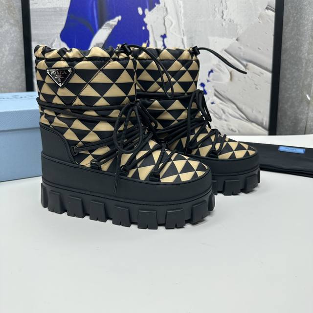 The highest-end Prada snow boots and ski boots on the market are incredibly cut