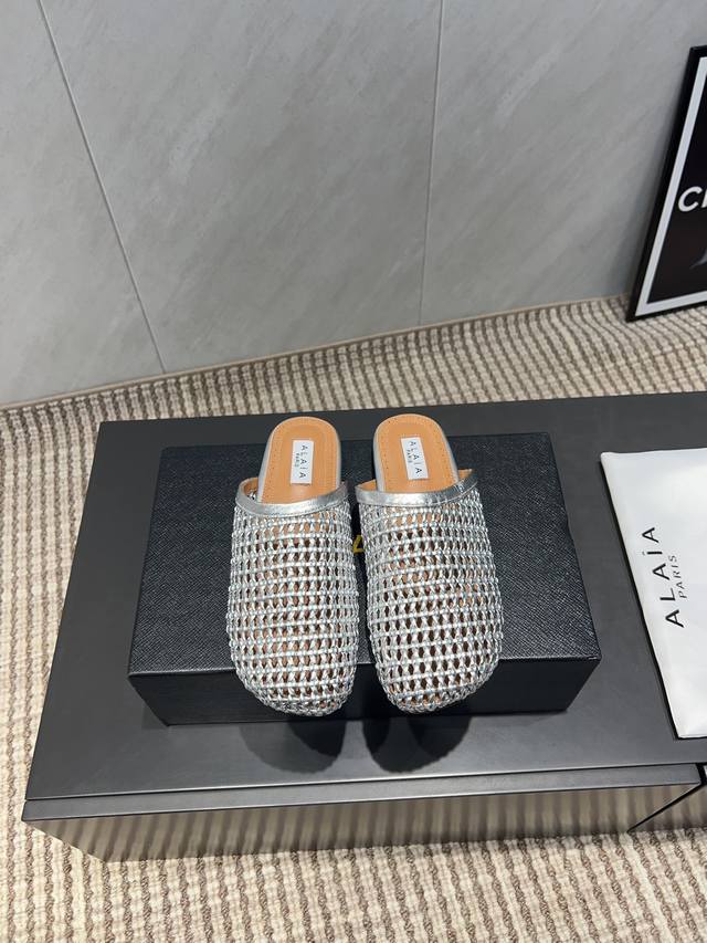 Factory: Exclusive top version Niche Alaia 2025Vs Spring Single Shoes Series Wov