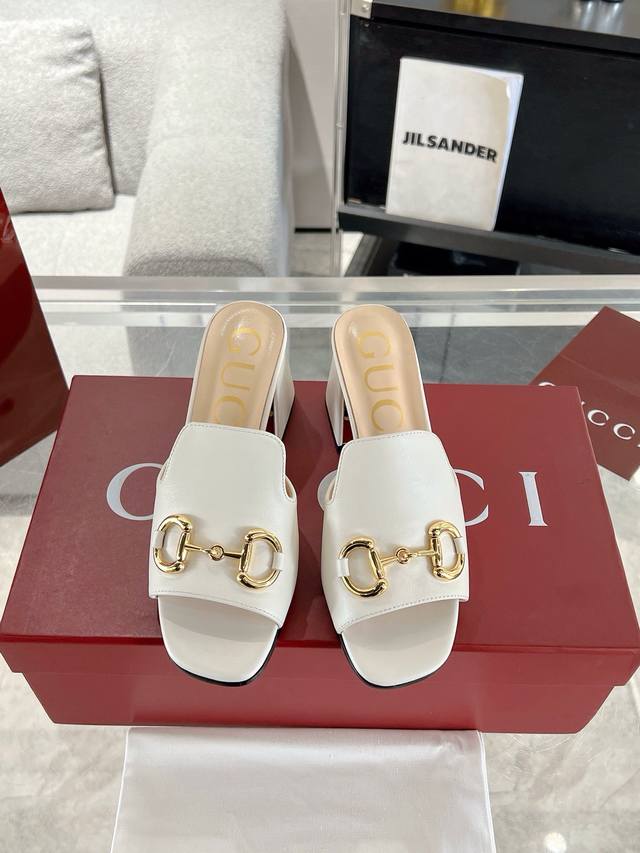 Gucci Horsebit High Heel Slippers, a top-of-the-line spring/summer must-have sli