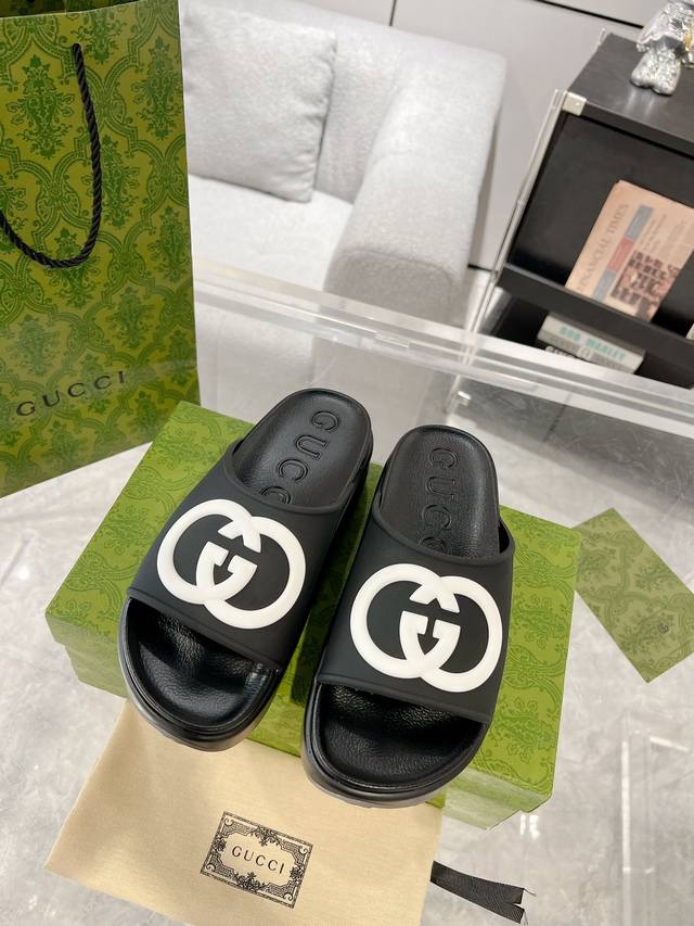 Latest Gucci 25Ss spring/summer single product, new thick-soled beach couples' s