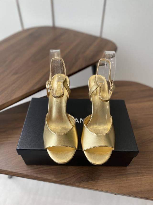 Chanel 25Ss latest spring and summer high-heeled fashion sandals Many internet c
